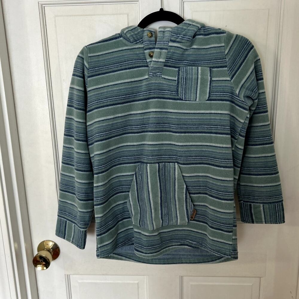 Levitate Boys' Blue Striped Baja Hoodie - Size 12
